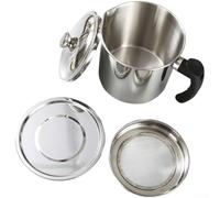 Filtre à huile en acier inoxydable 304 avec filtre à 60 mailles pour la cuisson, les jus d'huile, les tisanes et les soupes, utilisation en cuisine