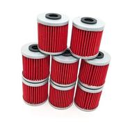 Filtre à huile en papier for moteur de moto, Convient à KX250F 2004-2019, KX450F 2016-2019, RMZ250 2004-2018, RMZ450 2005-2018 des pièces de rechange(8 Pcs)