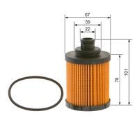FILTRE A HUILE FIAT 1.3JTD PUNTO/DOBLO