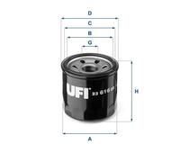 Filtre à huile Filtre vissé 23.616.00 UFI pour MAZDA CX-60 3 3 A trois volumes
