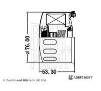 Filtre à huile Filtre vissé ADBP210077 BLUE PRINT pour BMW i3
