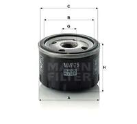 MANN-FILTER MW 75 Filtre à huile - pour Motos