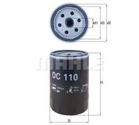 Filtre à huile Filtre vissé OC 110 KNECHT pour MERCEDES-BENZ 190 124 T-Model SL