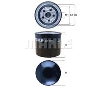 Filtre à huile Filtre vissé OC 205 KNECHT pour MITSUBISHI MAZDA HONDA ISUZU OPEL