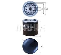 Filtre à huile Filtre vissé OC 236 KNECHT pour FORD NISSAN AUSTIN TOYOTA FIAT MG