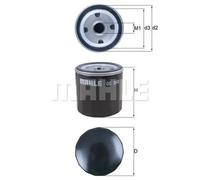 Filtre à huile Filtre vissé OC 242 KNECHT pour OPEL ASTRA G A trois volumes