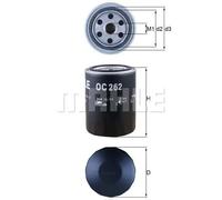Mahle Original Filtre à huile OC 262 – filtre vissé, pour Audi Ford Seat Skoda VW Cupra Multicar