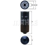 Filtre à huile Filtre vissé OC 281 MAHLE pour AUDI V8 100 C4 Avant A6 C4 A6 C5