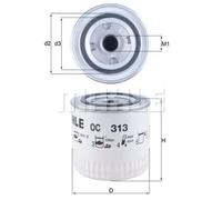Filtre à huile Filtre vissé OC 313 KNECHT pour VOLVO S40 I 460 V40 Break 440