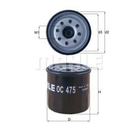 Filtre à huile Filtre vissé OC 475 MAHLE pour AIXAM DACIA KIA NISSAN RENAULT