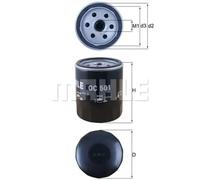 Filtre à huile Filtre vissé OC 501 MAHLE pour NEW HOLLAND ALFA ROMEO FIAT LEXUS