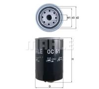 Mahle Original Filtre à huile Knecht OC 51 – Filtre vissé pour Audi, VW, Volvo