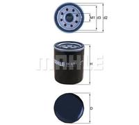 Filtre à huile Filtre vissé OC 521 MAHLE pour KIA HYUNDAI