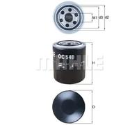 Filtre à huile Filtre vissé OC 540 MAHLE pour HYUNDAI KIA