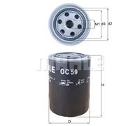 Filtre à huile Filtre vissé OC 59 KNECHT pour FORD OPEL FIAT TOYOTA NISSAN TVR