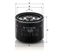 Filtre à huile Filtre vissé W 1114/80 MANN-FILTER pour MAZDA FORD KIA
