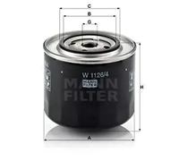 MANN-FILTER W 1126 Filtre à huile - pour Applications non routières
