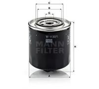 Filtre à huile Filtre vissé W 1130/1 MANN-FILTER pour AUDI VW FORD SAME