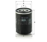 Filtre à huile Filtre vissé W 610/3 MANN-FILTER pour MITSUBISHI OPEL MAZDA KIA