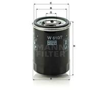 Filtre à huile Filtre vissé W 610/7 MANN-FILTER pour HYUNDAI i10 I ATOS i20 I