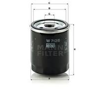 MANN-FILTER W 712/6 Filtre à huile - pour Véhicule de tourisme + utilitaires