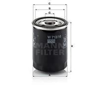 Filtre à huile Filtre vissé W 713/16 MANN-FILTER pour LANCIA FIAT AUTOBIANCHI