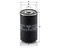 Filtre à huile Filtre vissé W 719/12 MANN-FILTER pour VW TRANSPORTER T3 Fourgon