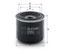 Filtre à huile Filtre vissé W 811/83 MANN-FILTER pour NISSAN MICRA I