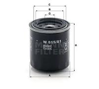 Filtre à huile Filtre vissé W 815/81 MANN-FILTER pour HONDA ROVER TRIUMPH