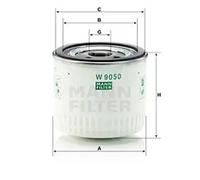 Filtre à huile Filtre vissé W 9050 MANN-FILTER pour FORD LDV METROCAB