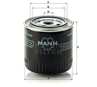Filtre à huile Filtre vissé W 920/17 MANN-FILTER pour PORSCHE VW