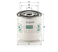 Filtre à huile Filtre vissé W 920/38 MANN-FILTER pour VOLVO 460 440 S40 I