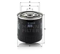 Filtre à huile Filtre vissé W 920/8 MANN-FILTER pour VW SKODA SEAT
