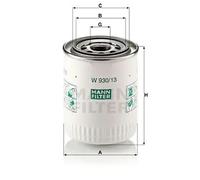 MANN-FILTER W 930/13 Filtre à huile - pour Véhicule de tourisme + utilitaires