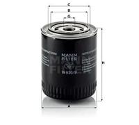Filtre à huile Filtre vissé W 930/9 MANN-FILTER pour GAZ MERCEDES-BENZ