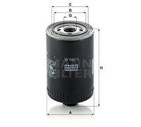 Filtre à huile Filtre vissé W 940/5 MANN-FILTER pour LAMBORGHINI IVECO KRAMER