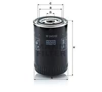 Filtre à huile Filtre vissé W 940/62 MANN-FILTER pour PEUGEOT CITROËN FIAT IVECO
