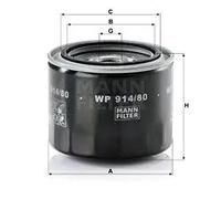MANN-FILTER - Filtre à huile WP 914/80 - pour véhicules de tourisme et utilitaires
