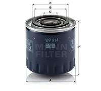 Filtre à huile MANN-FILTER WP 914