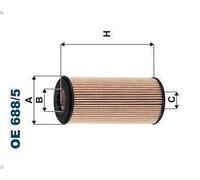 Filtre à huile FILTRON OE 688/5 pour AUDI A5 (8T3) 2 2013-2016