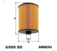 Filtre à huile FILTRON OE 688/9 pour VW CC B7 (358) 3.6 2011-2016