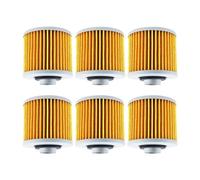 Filtre à huile for moto, 2/4/6 pièces, adapté for YD250 FZR250 BW350 XZ550 XC180 XC200 XC250 SR250 SR400 SR500 SRX400 SRX600 SZR660(Yellow-6 pcs)