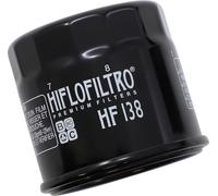 Hiflofiltro Filtre à huile HF138 Noir brillant