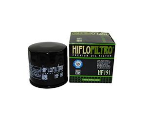 Filtre à huile Hiflo HF191. | Cartouche à visser noire, modèle HF 191, livraison une pièce, joint inclus; compatible avec PEUGEOT Metropolis 400 RS 4T LC
