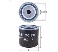 Filtre à huile KNECHT OC 995 RENAULT LAGUNA III (BT0/1) 3 2008-2015