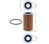 Filtre à huile KNECHT OX1267D