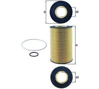 Filtre à huile MAHLE OX 435D pour MAN TGX I 16.162 2007-2019