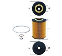 Filtre à huile MAHLE OX636D