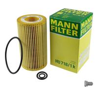 Filtre à huile MANN-FILTER avec Bouchon de vidange pour Mercedes-Benz classe C
