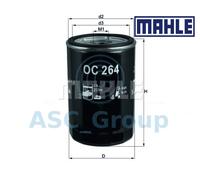 Filtre À Huile Moteur À Vis De Remplacement MAHLE OC 264 OC264